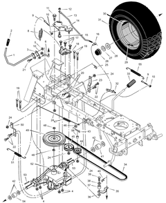 Part Location Diagram of 690366Z Murray Lever, Shift